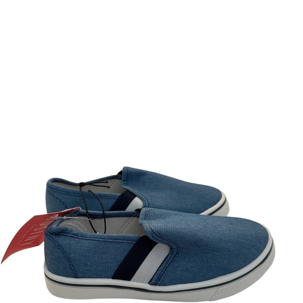 Girl’s Kids Size 12 Blue Denim Slip On Everyday Shoes BNWT - Picture 4 of 8